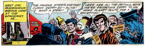 ZOMBIE CLOWN THRILLS SPACE JOURNALISTS